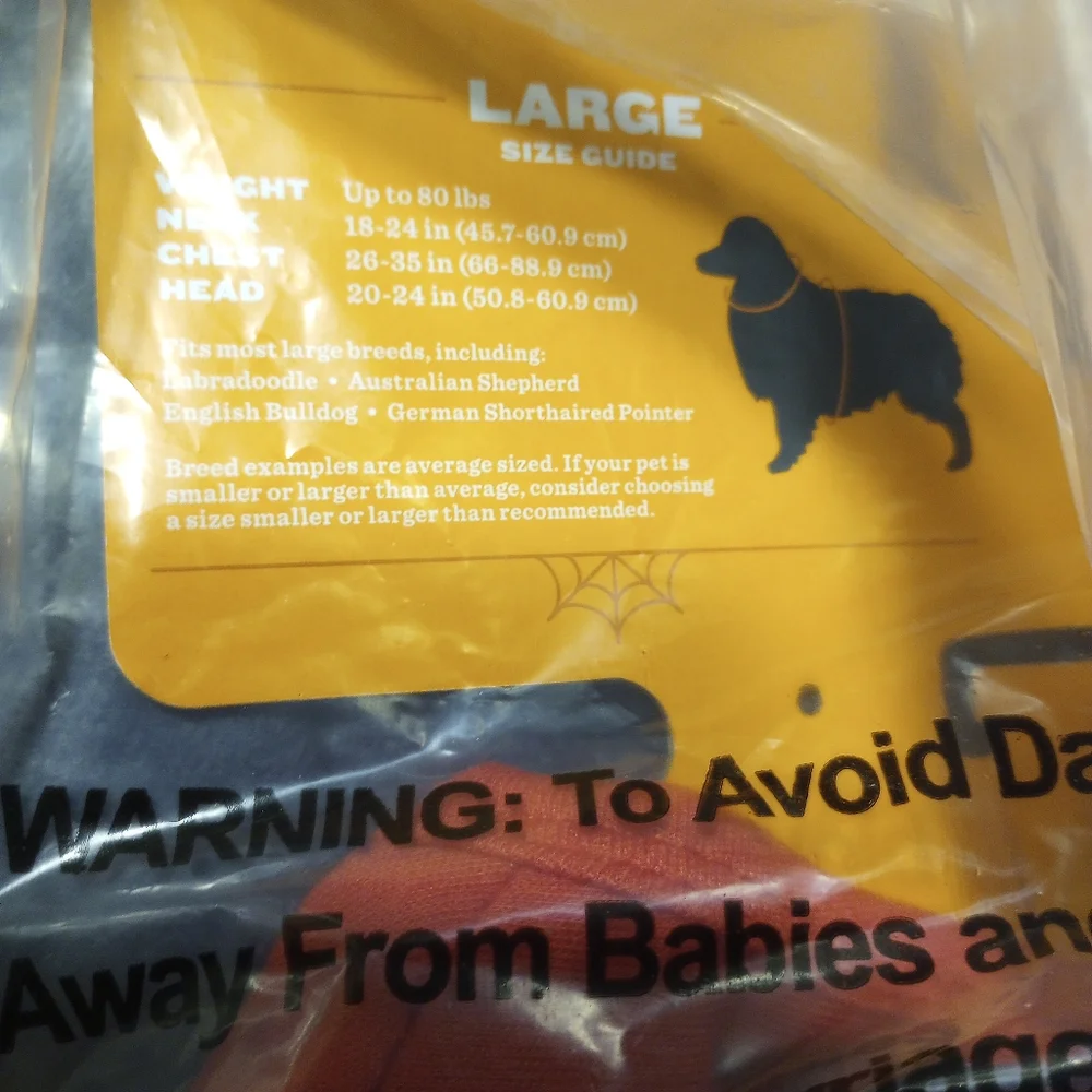 NWT Target Shopper Dog Cat Halloween Costume Bag Removable Squeaky Toy Cup Large